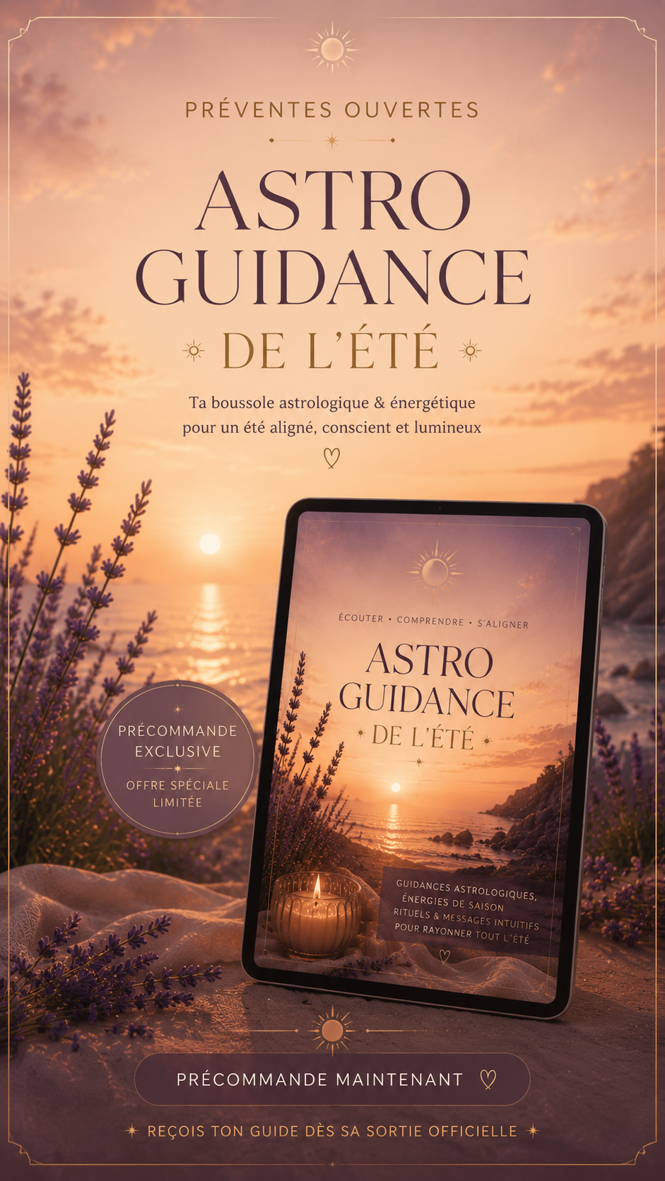 Astro Guidance de l'été 🌸💫 Une guidance astrologique et énergétique pour traverser l'été avec plus de clarté, d'alignement et de douceur !